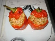 Mit Zartweizen gefüllte Paprikaschoten - Rezept