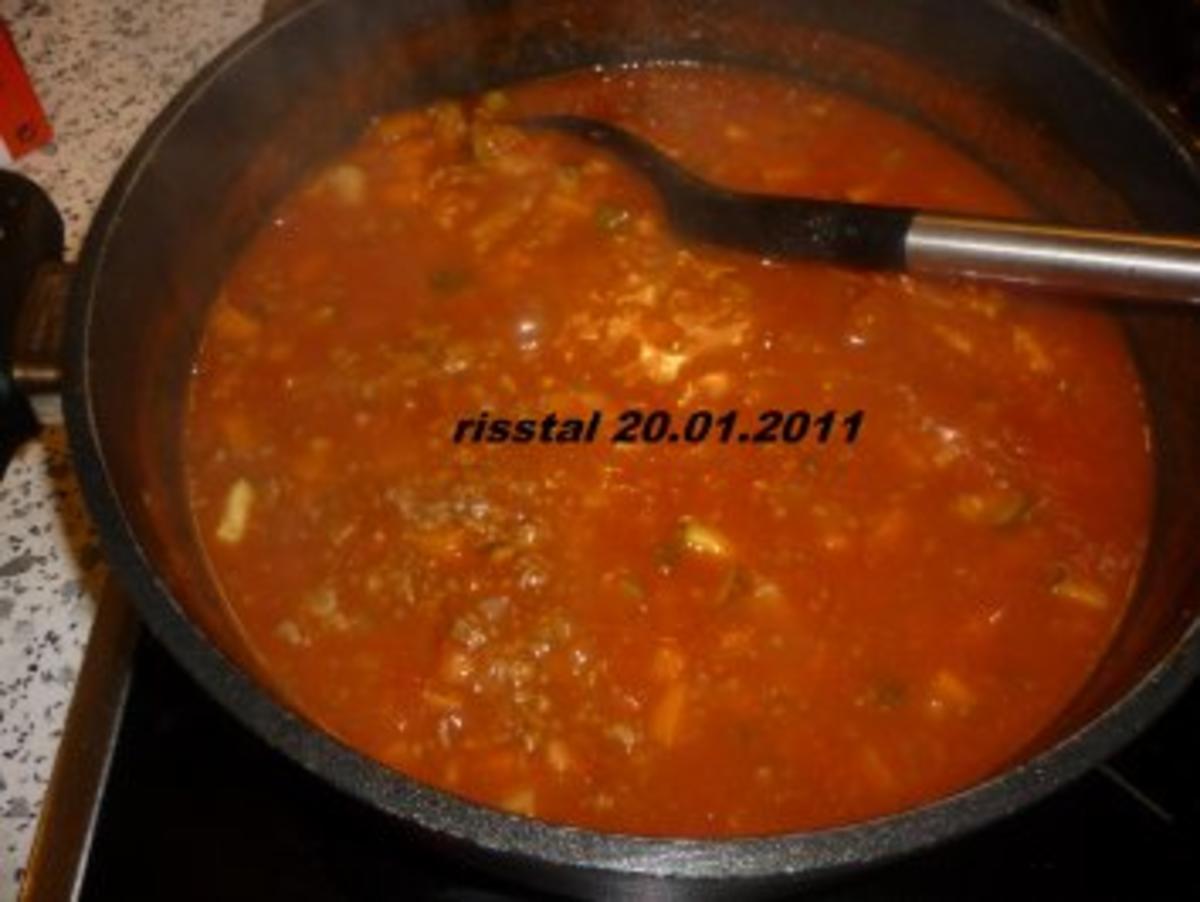 Spaghetti mit pikanter Tomaten - Gemüsesoße - Rezept - Bild Nr. 6