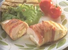 Gegrillte Putenbrust mit Käsefüllung - Rezept