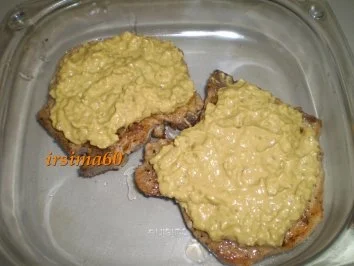 Kotelett mit pikanter Haube - Rezept - Bild Nr. 6