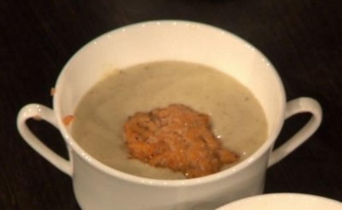 Meerrettich-Brot-Suppe mit Lachstatar (Jo Weil) - Rezept