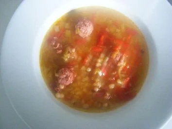 Serbische Bohnensuppe - Rezept