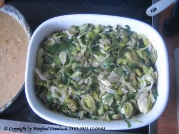 Fleisch – gratiniertes Kassler auf Toast unter einer Rahmlauchhaube - Rezept - Bild Nr. 5