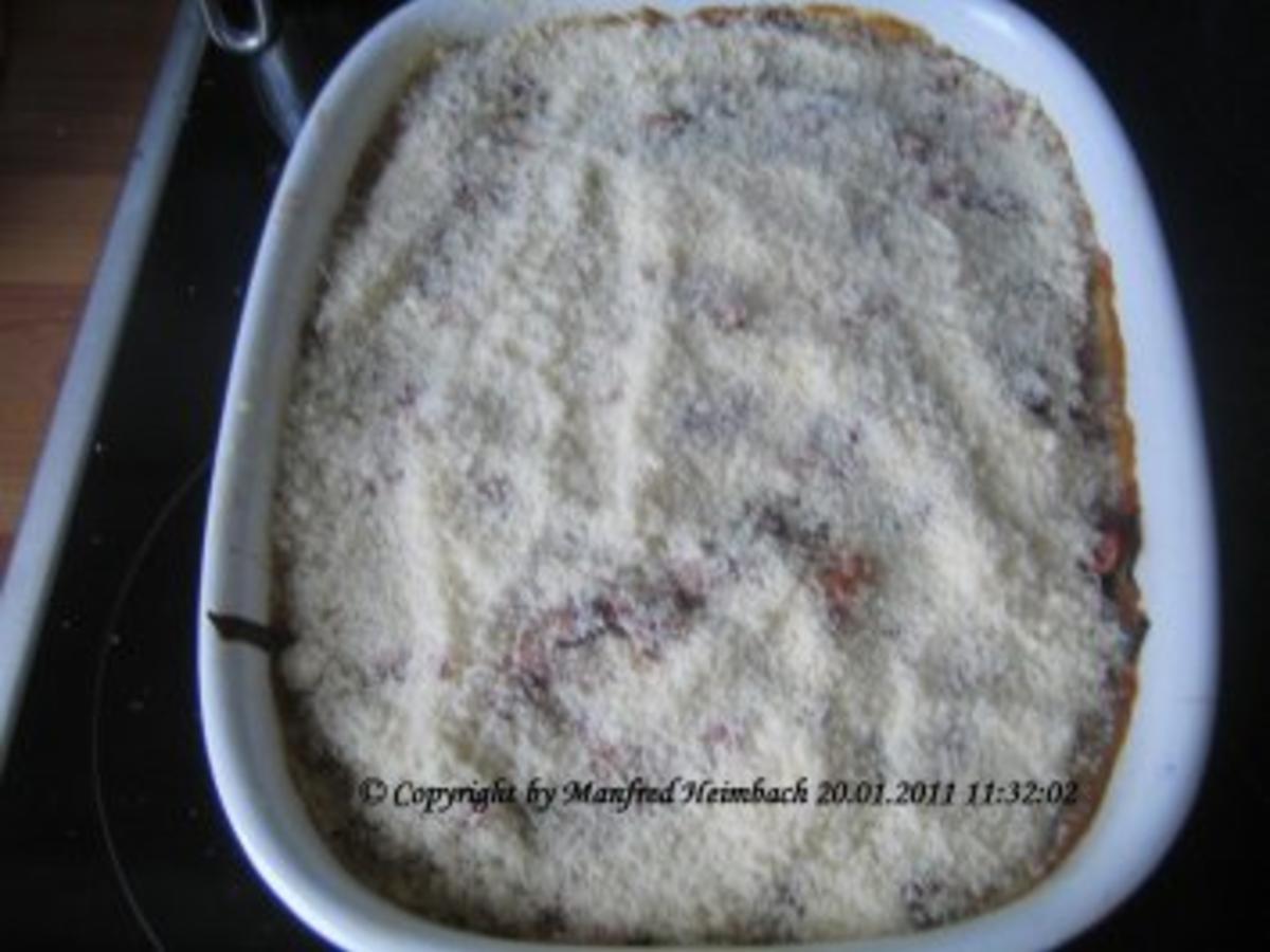 Fleisch – gratiniertes Kassler auf Toast unter einer Rahmlauchhaube ...