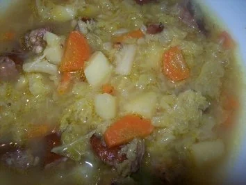 Eintopf - Wirsingkohl mit Schinkenpolnische - Rezept - Bild Nr. 3