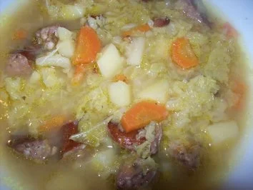 Eintopf - Wirsingkohl mit Schinkenpolnische - Rezept - Bild Nr. 5