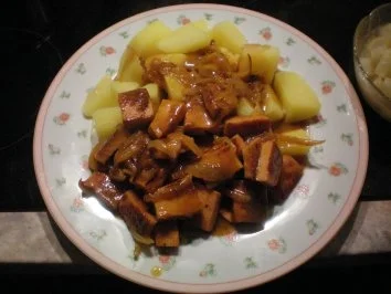 Geschnezeltes vom Fleischkäse - Rezept - Bild Nr. 2