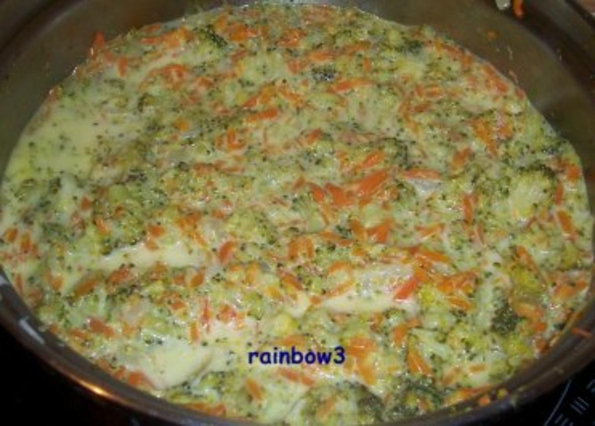 Kochen: Broccoli-Möhren-Gemüse mit Crème fraiche - Rezept - Bild Nr. 7