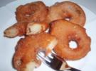 Dessert: Apfelringe im Nussteig - Rezept
