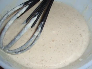 Rezept: Dessert: Apfelringe im Nussteig Bild Nr. 3 Dessert: Apfelringe im Nussteig - Rezept - Bild Nr. 3