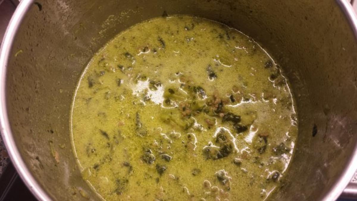 Currysuppe mit Hackfleisch - Rezept