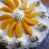 Pfirsichtorte mit Baiserboden - Rezept