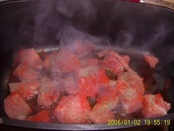 Rezept: Gulasch mit frischen Champignons Bild Nr. 3 Gulasch mit frischen Champignons - Rezept - Bild Nr. 3