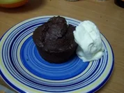 Warmes Schokoküchlein mit flüssigen Kern - Rezept