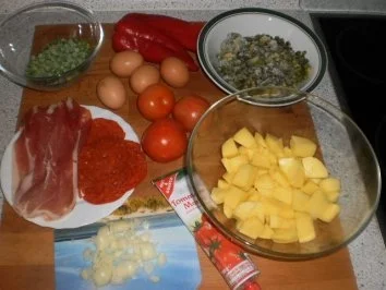 HUEVOS A LA FLAMENCA ~ Gebackene Eier - Rezept - Bild Nr. 2