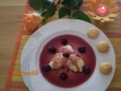 Weißes Schoko - Mousse mit Amaretto und Amarenakirschen - Rezept