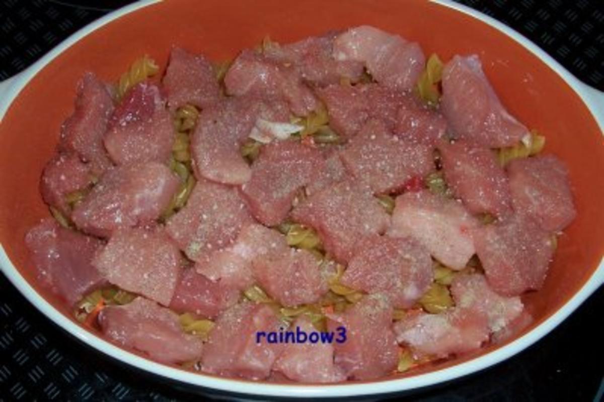 Kochen: Nudelauflauf mit Fleisch und Gemüse - Rezept - Bild Nr. 3