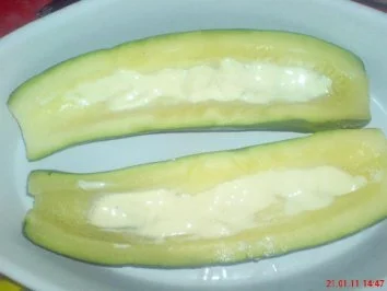 Rezept: Champignons und Zucchini gefüllt überbacken Bild Nr. 5 Champignons und Zucchini gefüllt überbacken - Rezept - Bild Nr. 5