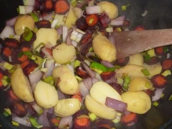 Fisch: Dorade mit Kartoffel-Gemüsepfanne - Rezept - Bild Nr. 6