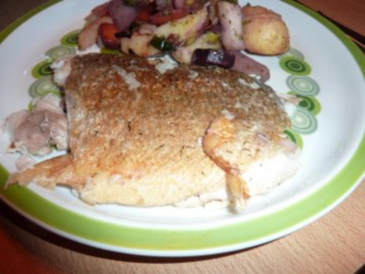 Fisch: Dorade mit Kartoffel-Gemüsepfanne - Rezept