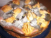 Käsekuchen mit Apfel und Mohn - Rezept