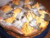 Käsekuchen mit Apfel und Mohn - Rezept