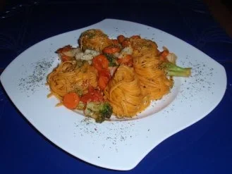 Buntes Gemüse mit Chilitagliatelle - Rezept - Bild Nr. 7