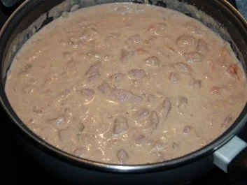 Puten Stroganoff - Rezept