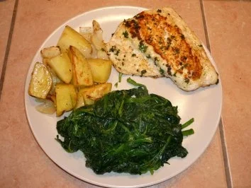 Rezept: Red Snapper mit frischem Spinat und Kartoffeln Bild Nr. 6 Red Snapper mit frischem Spinat und Kartoffeln - Rezept - Bild Nr. 6