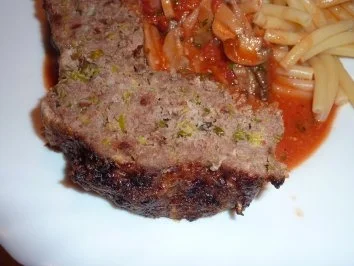 Fl/Rind/Schwein: Hackbraten mit Tomatensoße - Rezept - Bild Nr. 14