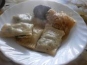 Maultaschen mit Blutwurst und Sauerkraut - Rezept