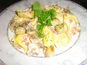 Käsetortelloni mit Champignonrahmsoße - Rezept