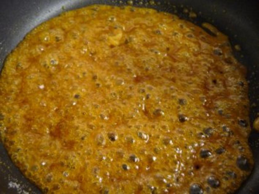 Bayrisch Creme mit karamelisierten Apfelspalten - einfach - 164 kcal/100g