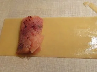 Lachs in Nudel eingerollt - Rezept - Bild Nr. 4