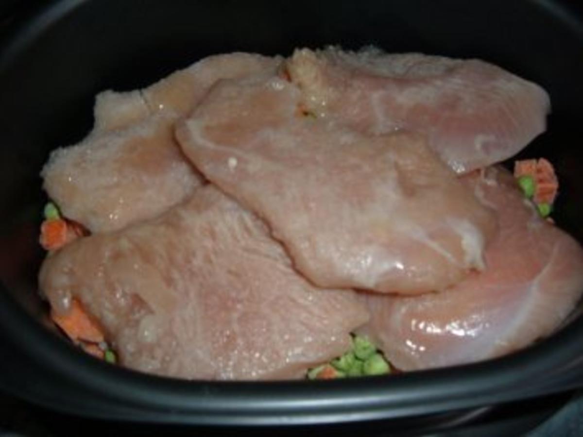 Geflügel : Pute mit Gemüse und Kartoffeln in Käsesoße - einfach - von ...