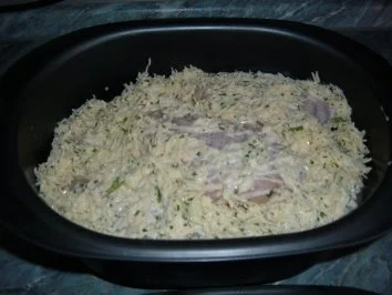 Geflügel : Pute mit Gemüse und Kartoffeln in Käsesoße - Rezept - Bild Nr. 5