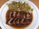 Fleisch: Entenbrust geschmort, an Fenchelgemüse - Rezept