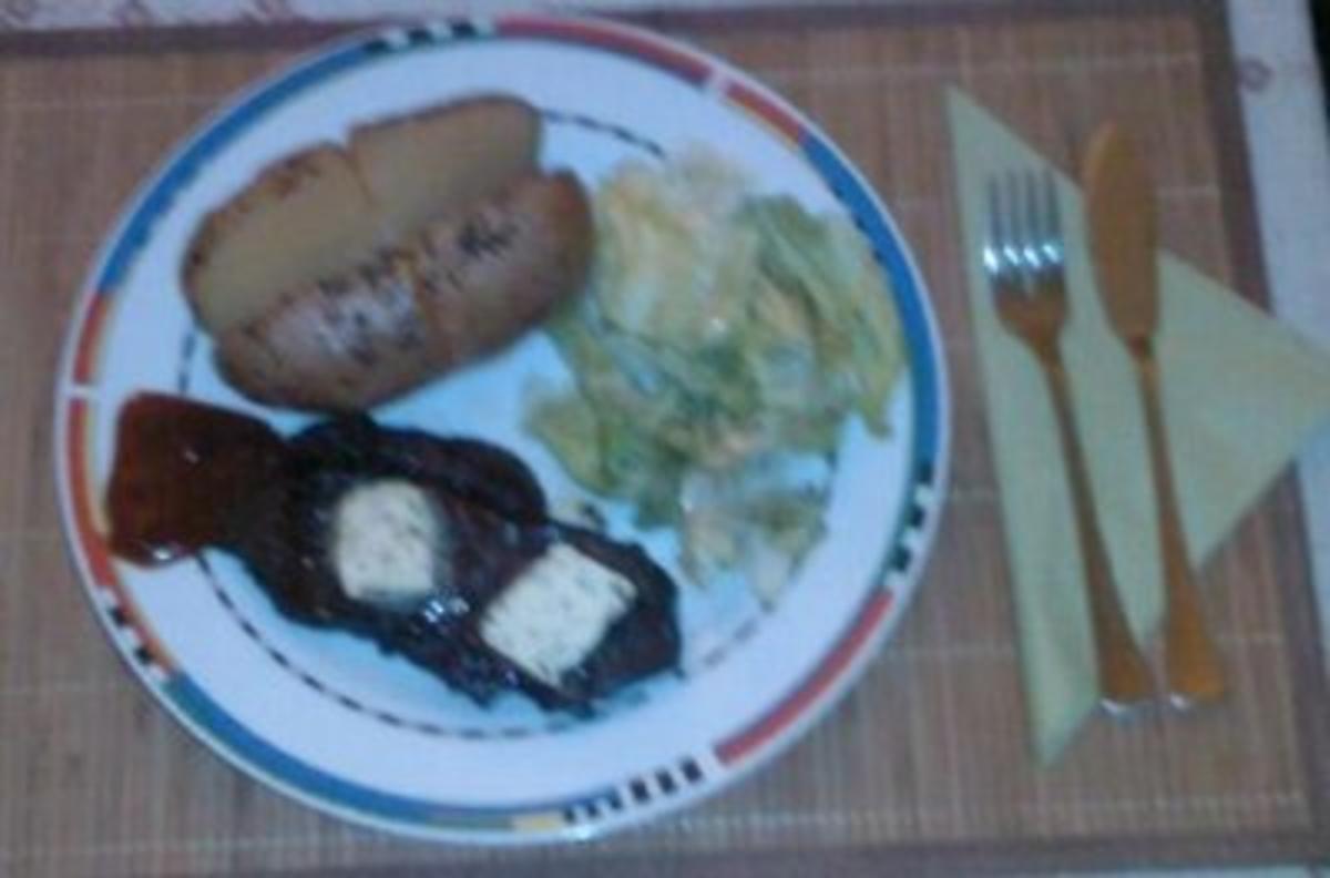 Beefsteak mit Folienkartoffel und Eisbergsalat - Rezept - Bild Nr. 10