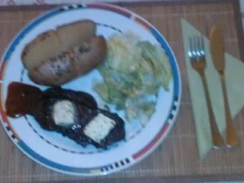 Beefsteak mit Folienkartoffel und Eisbergsalat - Rezept - Bild Nr. 10