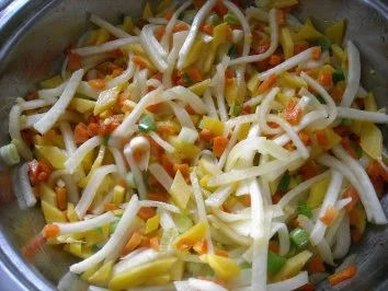 Rüben-Dreierlei in Joghurtsauce mit einem Hauch von Orient - Rezept - Bild Nr. 5