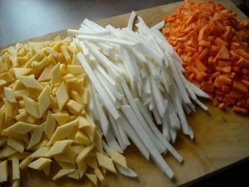 Rüben-Dreierlei in Joghurtsauce mit einem Hauch von Orient - Rezept - Bild Nr. 3