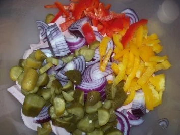 Wurstsalat bunt - Rezept - Bild Nr. 5