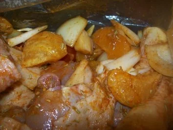 Rezept: Hähnchenschenkel in Orangen - Mandarinsoße Bild Nr. 7 Hähnchenschenkel in Orangen - Mandarinsoße - Rezept - Bild Nr. 7