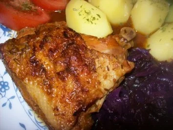 Rezept: Hähnchenschenkel in Orangen - Mandarinsoße Bild Nr. 9 Hähnchenschenkel in Orangen - Mandarinsoße - Rezept - Bild Nr. 9