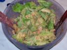 Joghurtsosse mit Speck und Paprika - Rezept