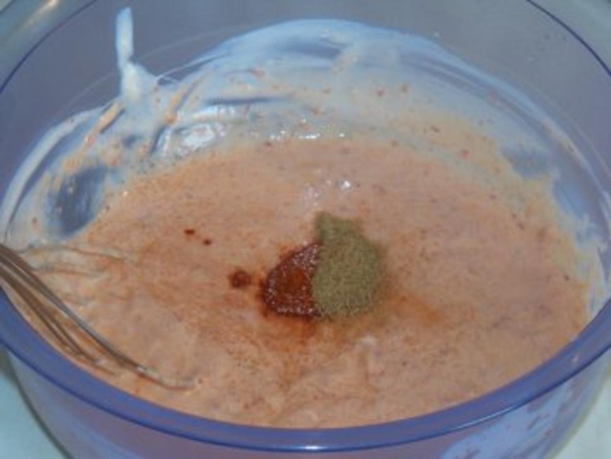 Joghurtsosse mit Speck und Paprika - Rezept - Bild Nr. 5