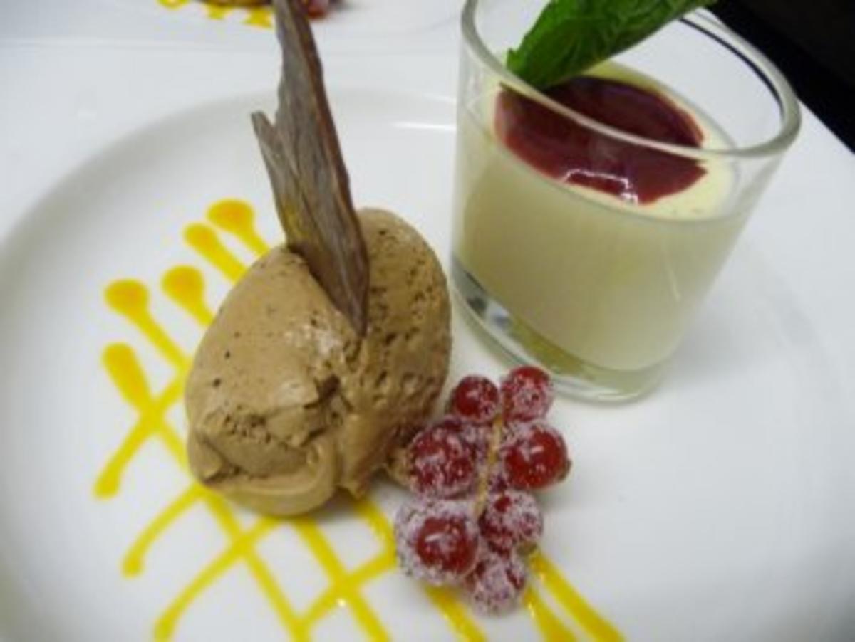 Panna cotta (mit Schokoladenmousse) - Rezept - Bild Nr. 2