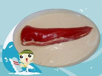 Rezept: Gefüllte Spitzpaprika in Käse-Sahne-Sauce mit Reis Bild Nr. 2 Gefüllte Spitzpaprika in Käse-Sahne-Sauce mit Reis - Rezept - Bild Nr. 2