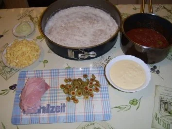 Brotteig Pizza mit Schinken & Lauch - Rezept - Bild Nr. 6