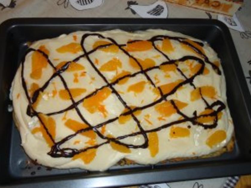 Stracciatella- Ecken mit Orangencreme - Rezept - kochbar.de